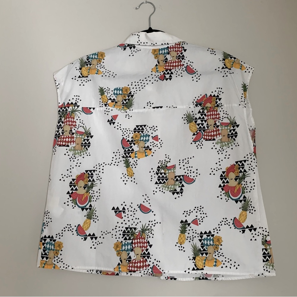 Zara cotton boxy shirt with fruit print 🍉 - Picture 2 of 6